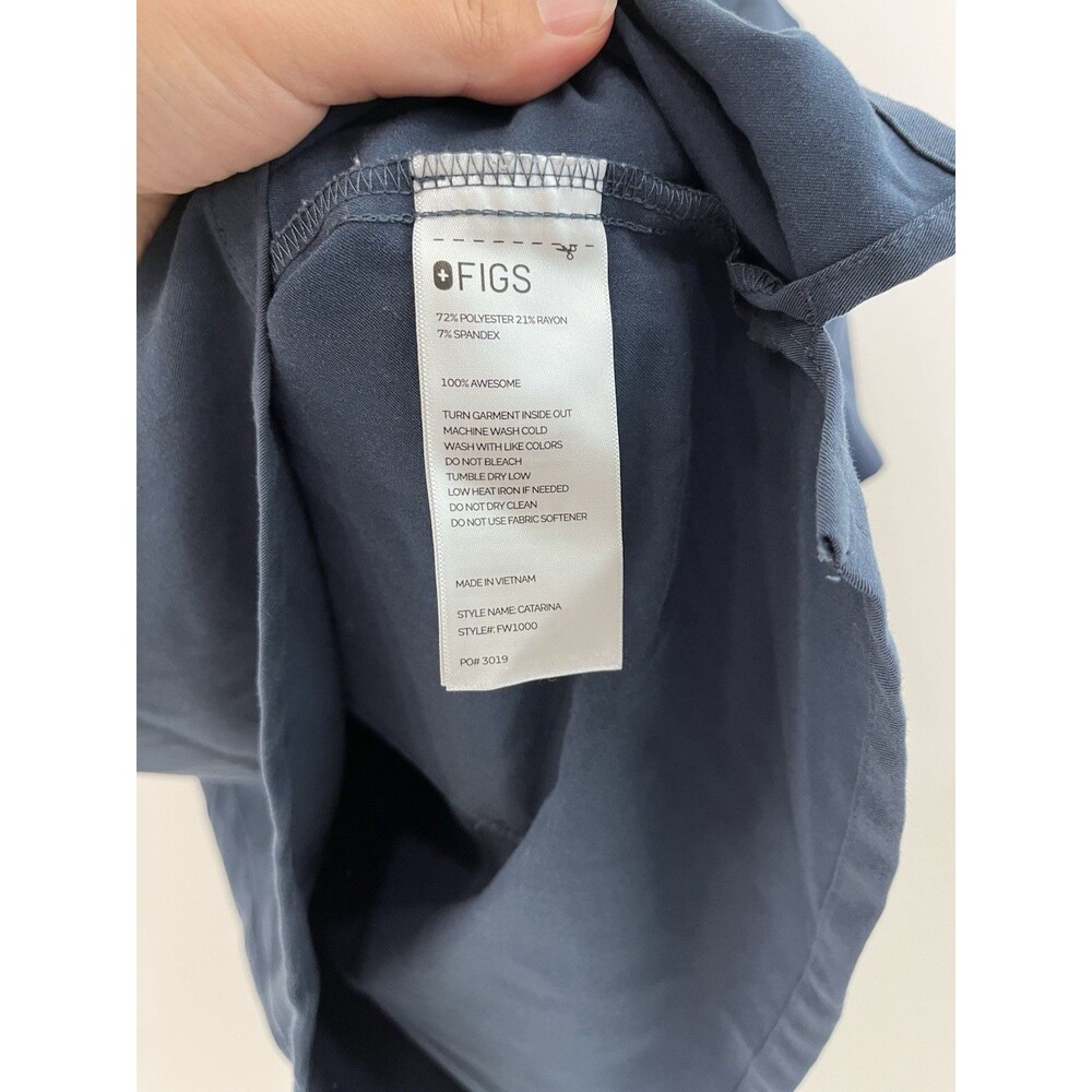 Figs Technical Collection Catarina Scrub Top Womens Medium Blue FW1000 - Picture 4 of 7